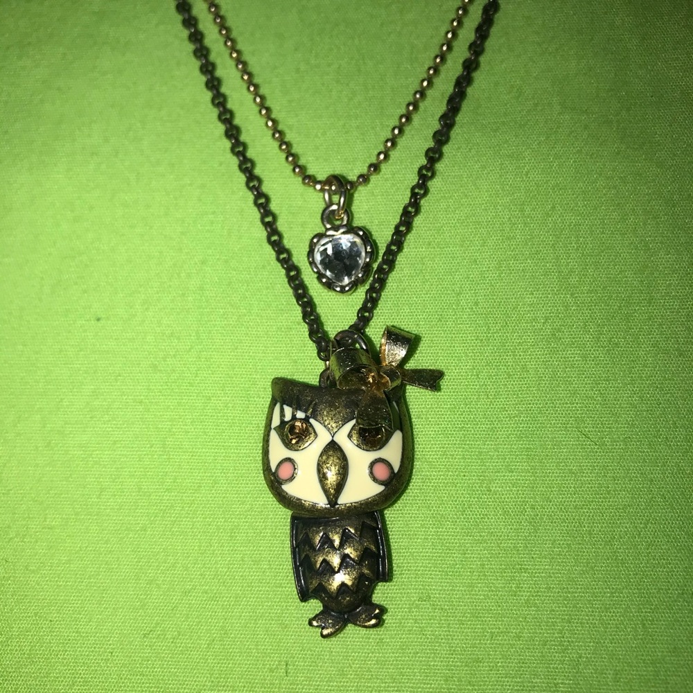 Betsey Johnson Owl Necklace